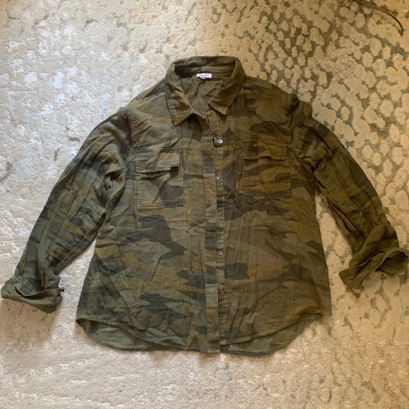 Splendid - army camouflage pattern button down shirt - Picture 1 of 4